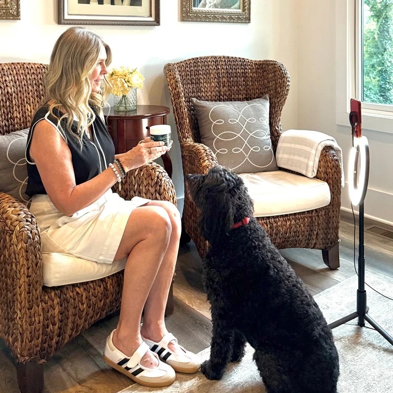 Creating pet content with my Bernedoodle